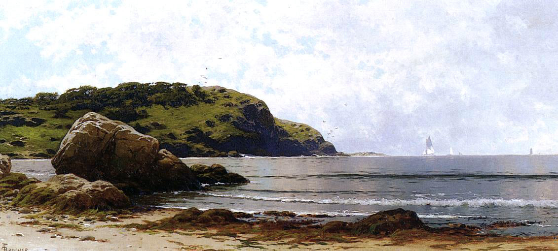Alfred Thompson Bricher Rippling Sea, Manchester - Canvas Print