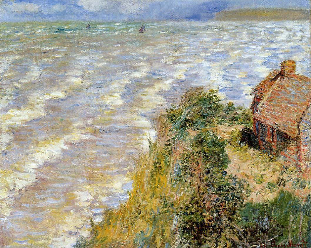 Claude Oscar Monet A Rising Tide at Pourville - Canvas Print