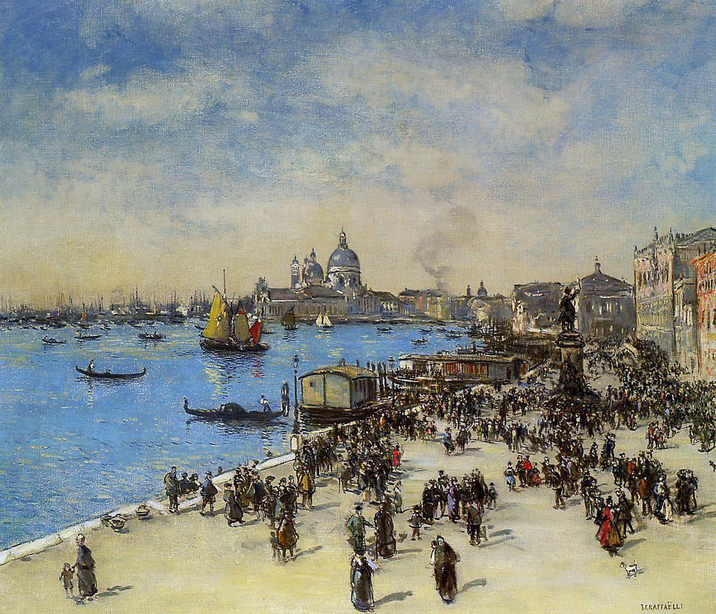 Jean-Francois Raffaelli Riva Degli Schiavoni - Canvas Print