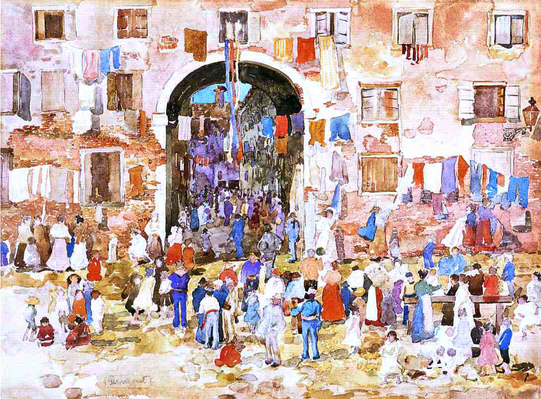 Maurice Prendergast Riva Degli Schiavoni - Canvas Print