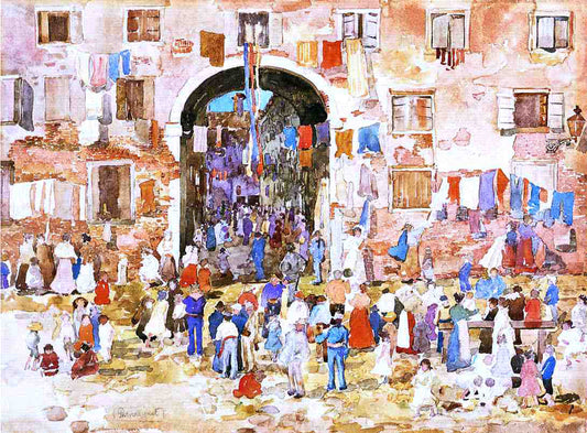 Maurice Prendergast Riva Degli Schiavoni - Canvas Print