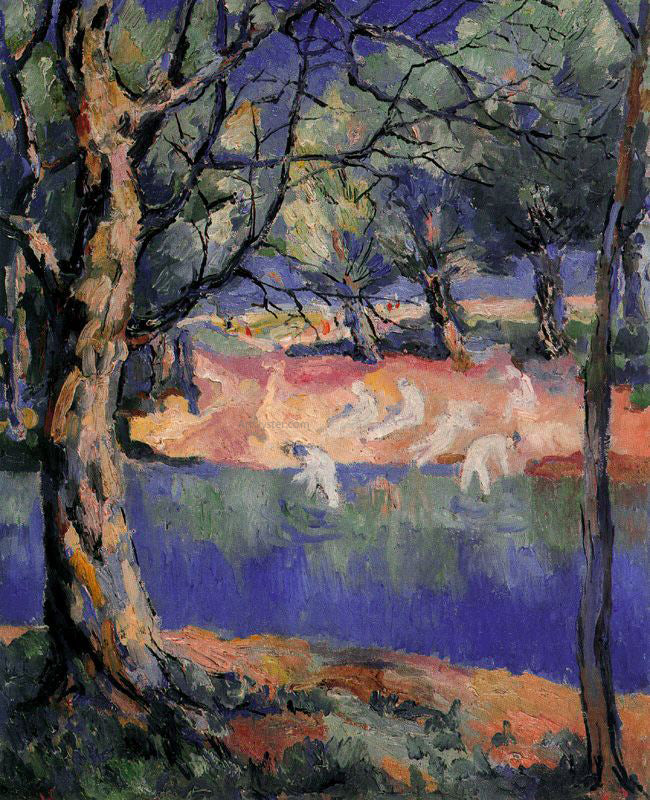 Kazimir Malevich River in Forest - Canvas Print
