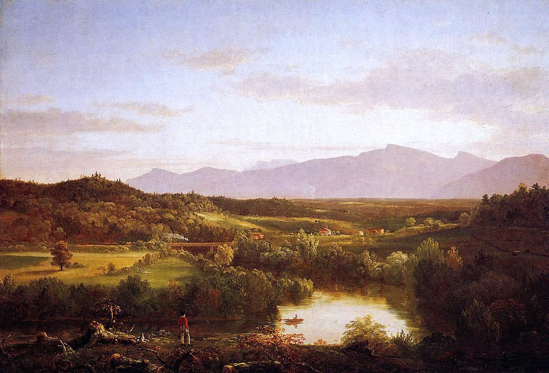 Thomas Cole River in the Catskills - Canvas Print