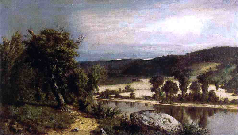 Alexander Helwig Wyant River Landscape - Canvas Print