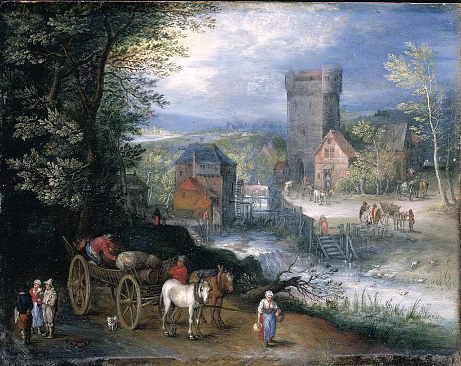 Pieter Gijsels River Landscape - Canvas Print