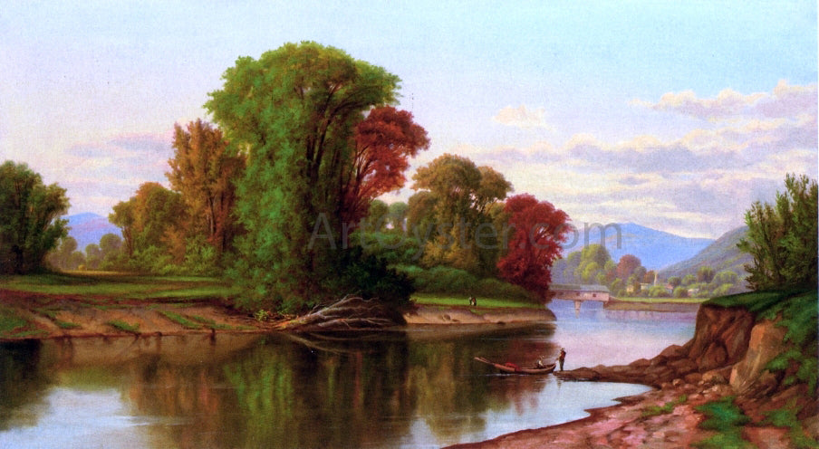 Robert Scott Duncanson River Scene - Canvas Print