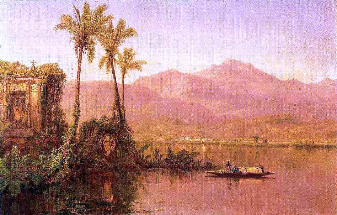 Louis Remy Mignot River Scene, Ecuador - Canvas Print