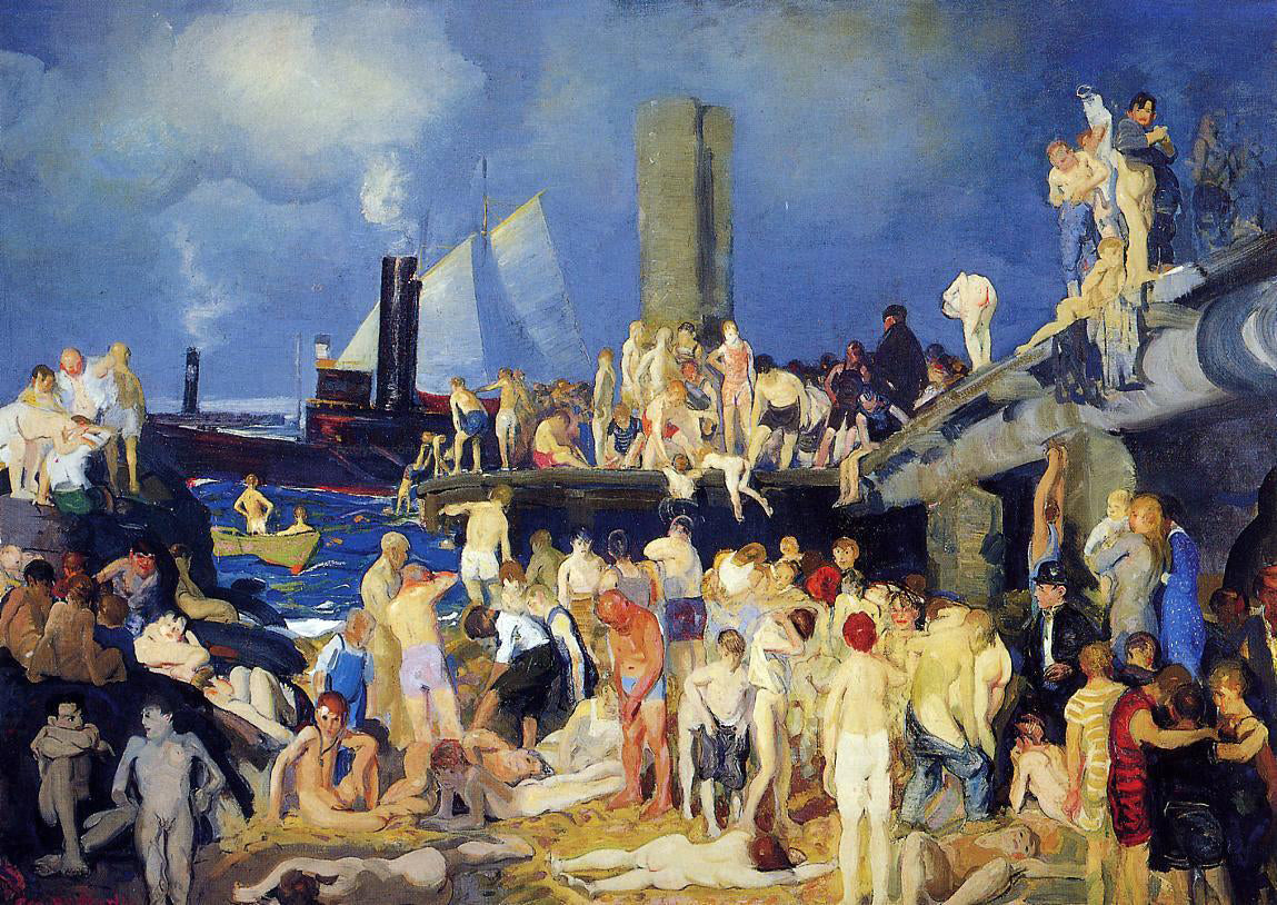 George Wesley Bellows Riverfront, No. 1 - Canvas Print