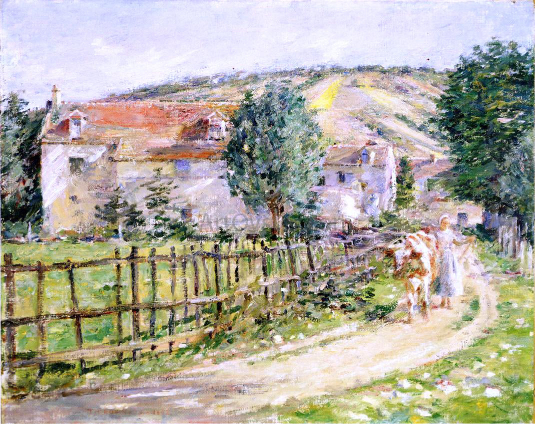 Theodore Robinson Road by the Mill - Canvas Print