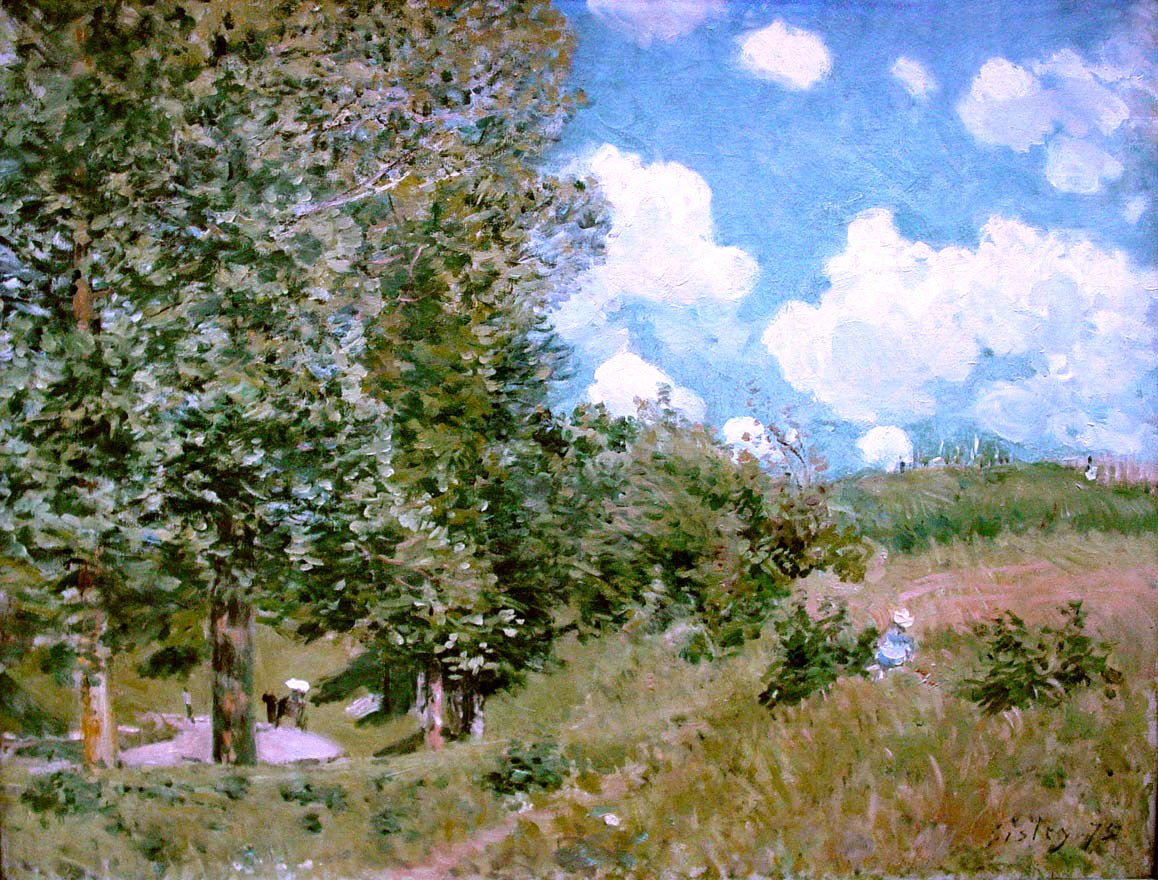 Alfred Sisley Road from Versailles to Saint-Germain - Canvas Print