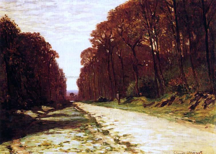 Claude Oscar Monet Road in a Forest - Canvas Print