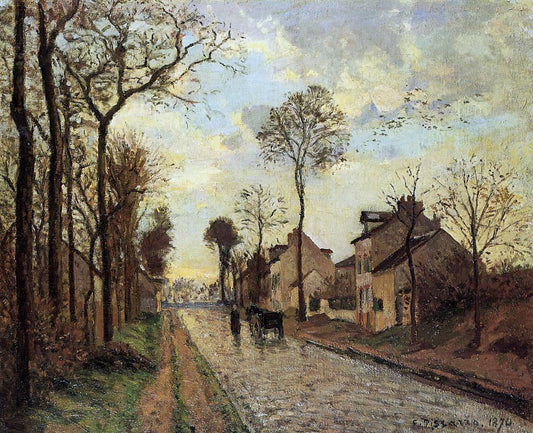 Camille Pissarro Road in Louveciennes - Canvas Print