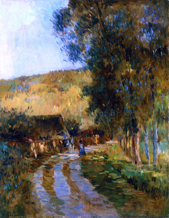 Albert Lebourg Road in the Vallee de L'Iton - Canvas Print