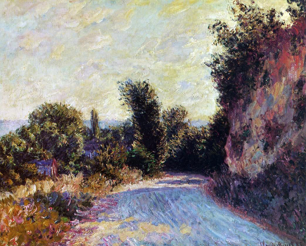 Claude Oscar Monet Road near Giverny - Canvas Print