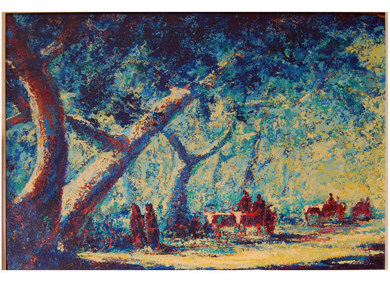 Adolphe-Joseph-Thomas Monticelli Road View - Canvas Print