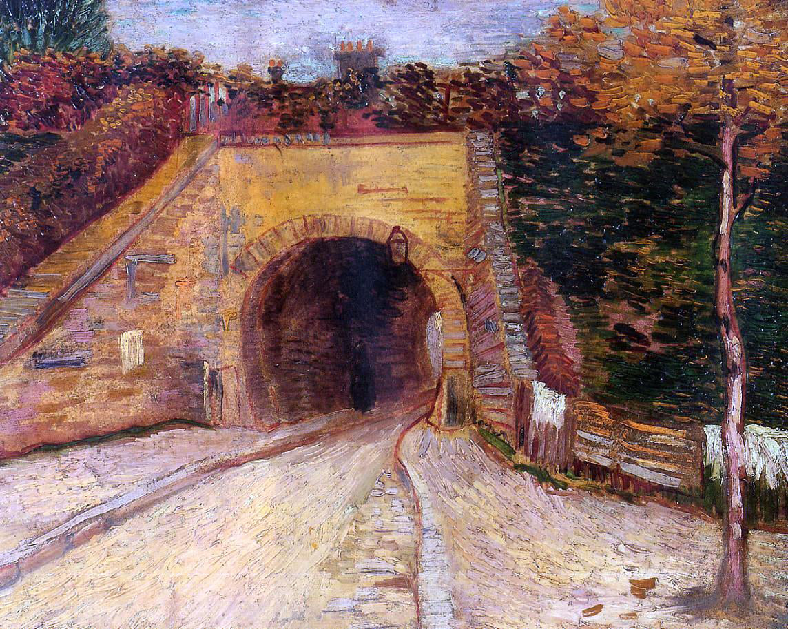 Vincent Van Gogh Roadway with Underpass (also known as The Viaduct) - Canvas Print