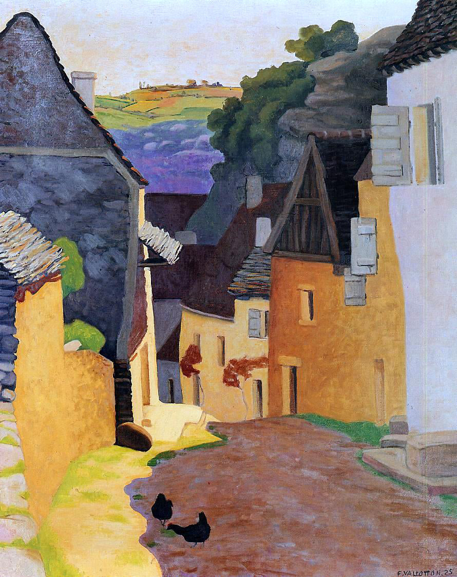 Felix Vallotton A Rocamadour Landscape - Canvas Print