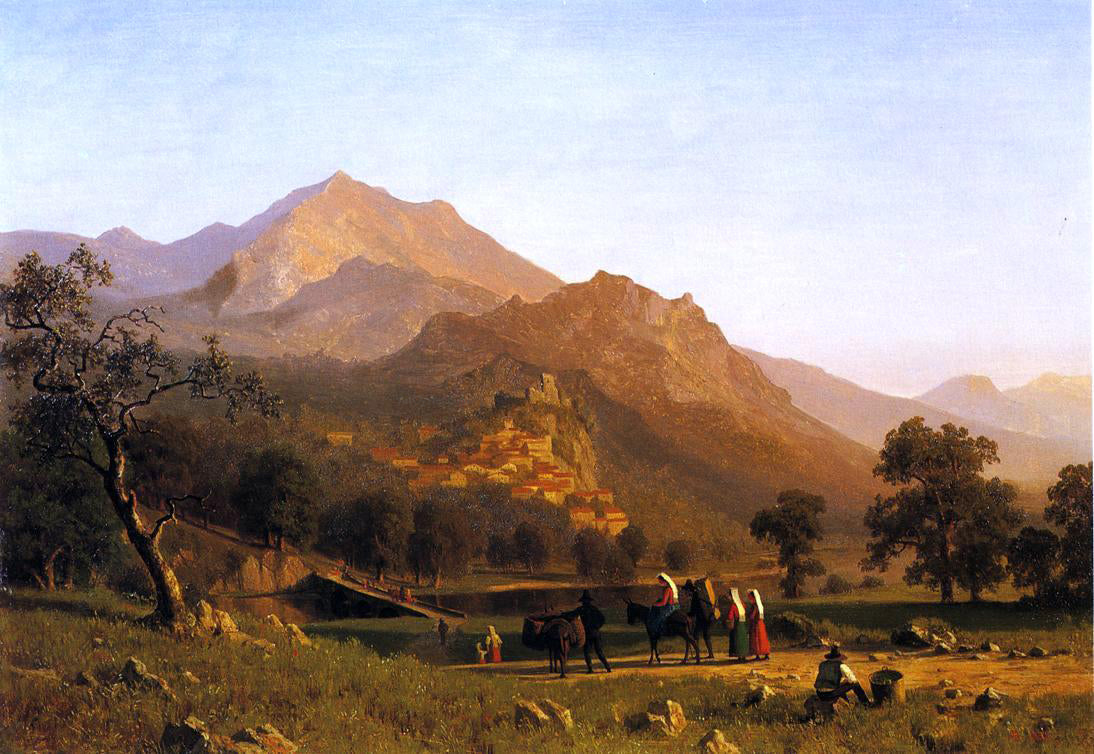 Albert Bierstadt Rocca de Secca - Canvas Print