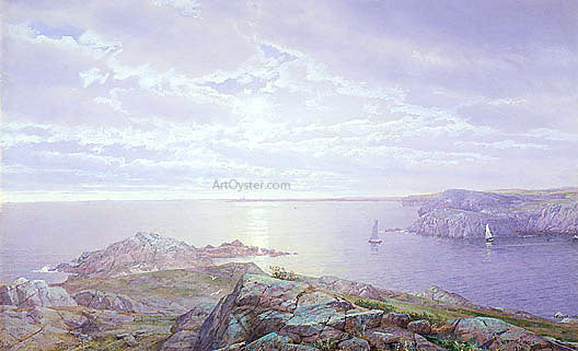 William Trost Richards Rocky Cove - Canvas Print
