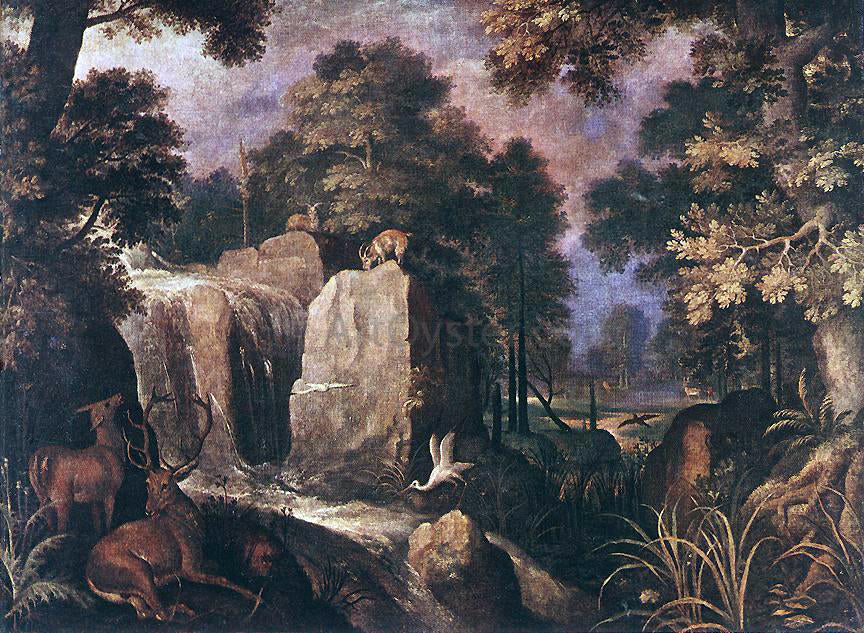 Roelandt Jacobszoon Savery Rocky Landscape - Canvas Print