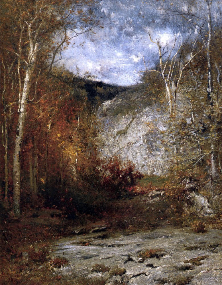 Alexander Helwig Wyant Rocky Ledge, Adirondacks - Canvas Print