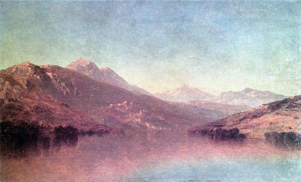 John W Casilear Rocky Mountain Landscape - Canvas Print