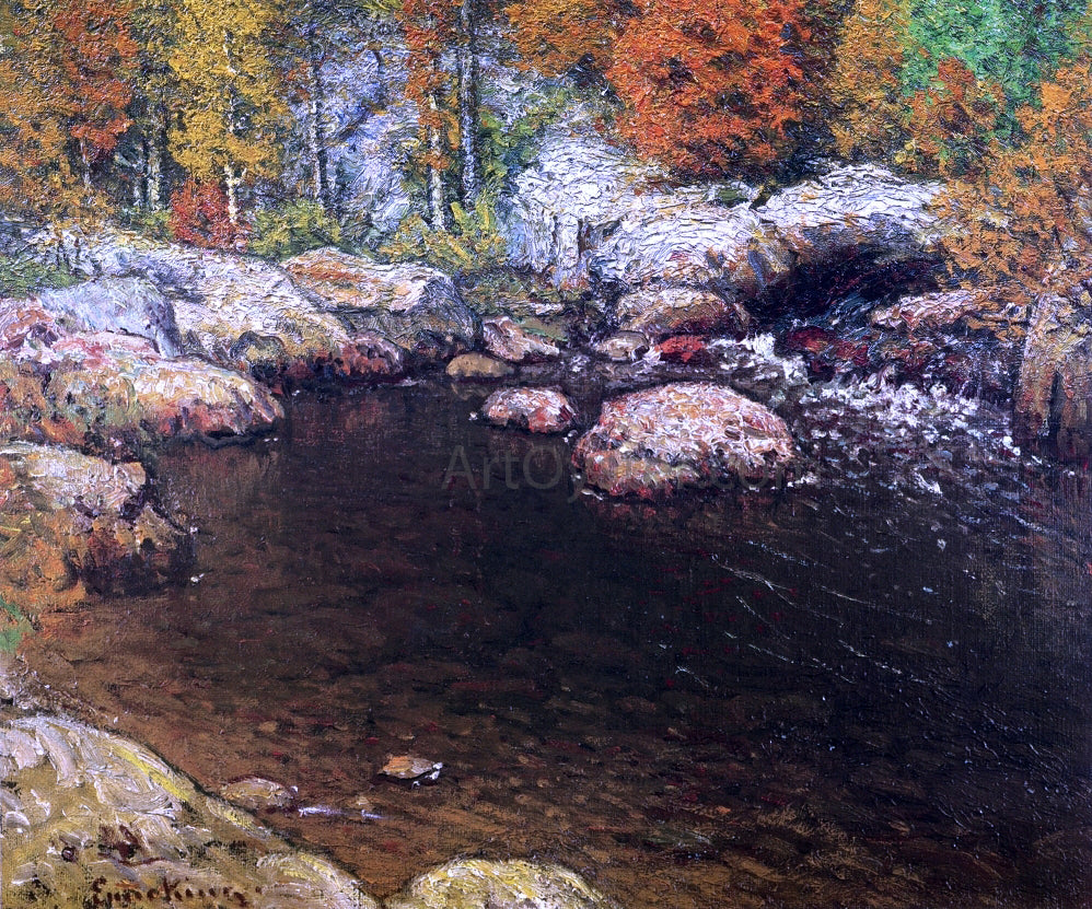 John Joseph Enneking Rocky Pool - Canvas Print