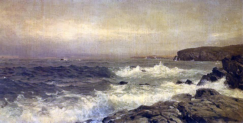 William Trost Richards Rocky Sea Coast - Canvas Print