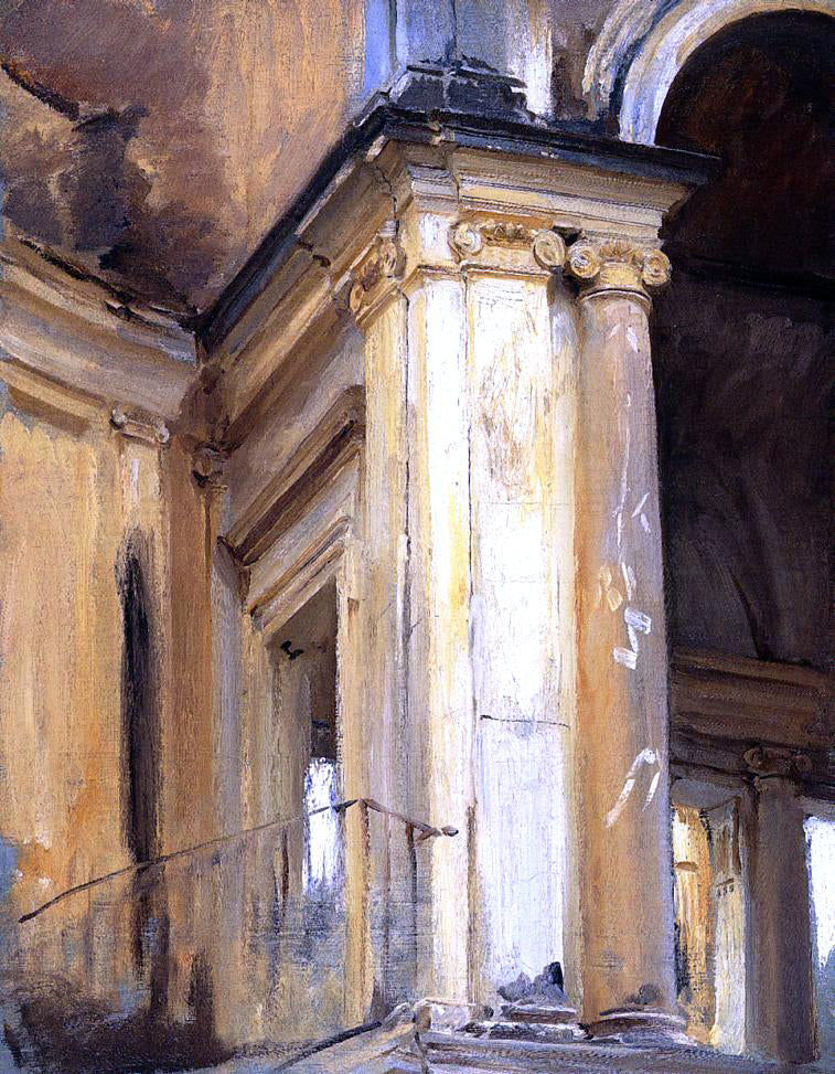 John Singer Sargent Roman Architecture - Canvas Print