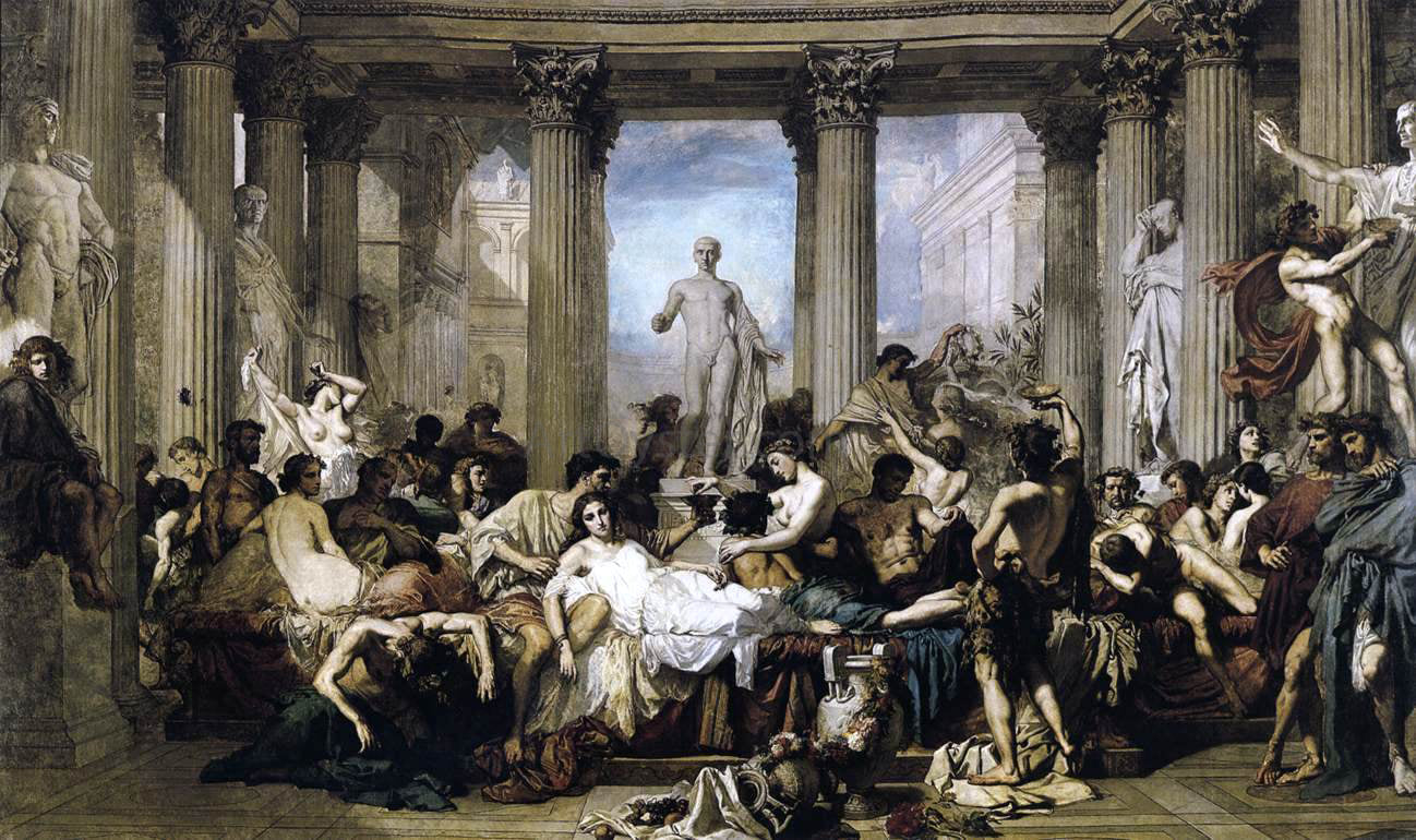 Thomas Couture Romans of the Decadence - Canvas Print