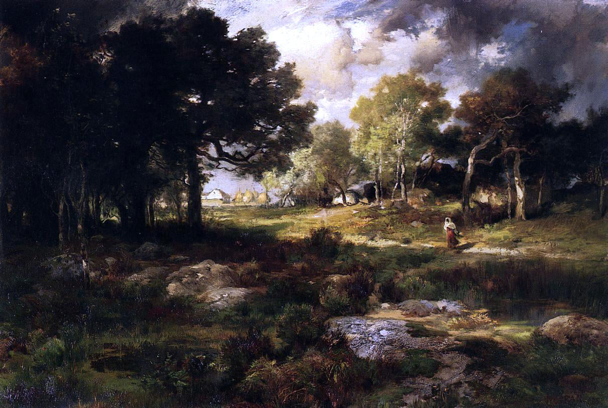 Thomas Moran Romantic Landscape - Canvas Print