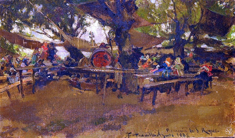 Francisco Pradilla Y Ortiz Romeria de San Roque - Canvas Print