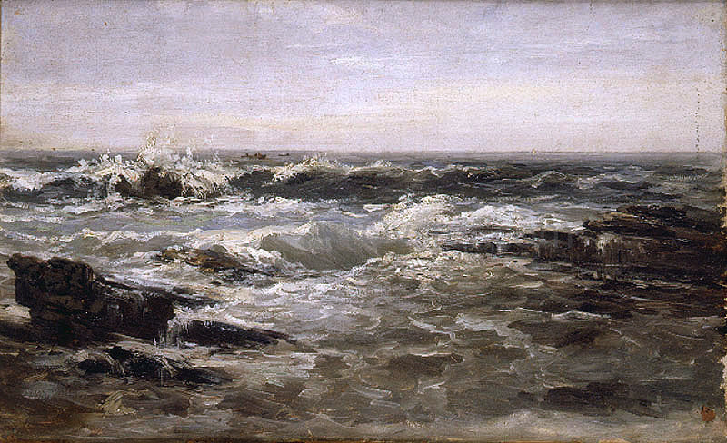 Carlos De Haes Rompientes - Canvas Print