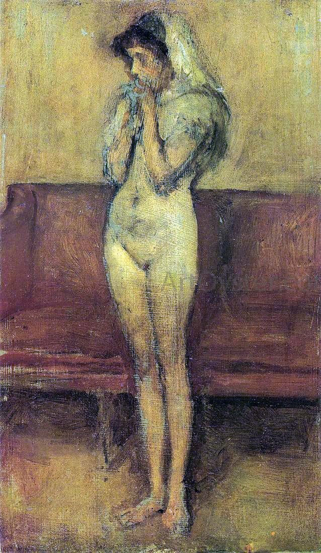 James McNeill Whistler Rose and Brown: La Cigale - Canvas Print
