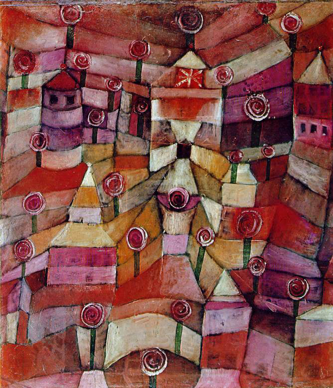 Paul Klee Rose Garden - Canvas Print