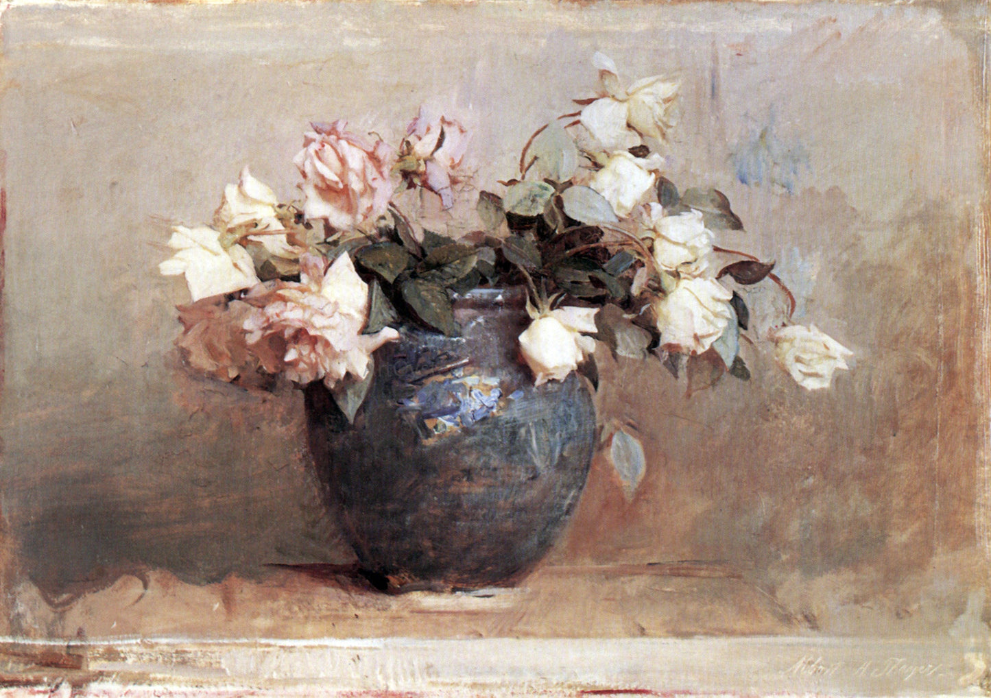 Abbott Handerson Thayer Roses - Canvas Print