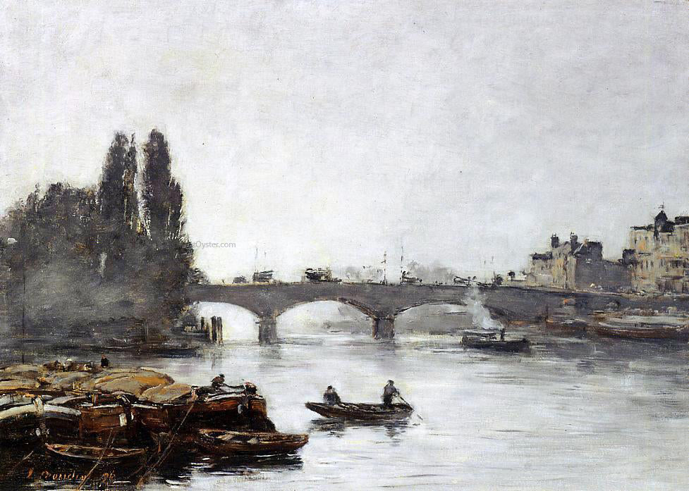 Eugene-Louis Boudin Rouen, the Pont Corneille, Fog Effect - Canvas Print