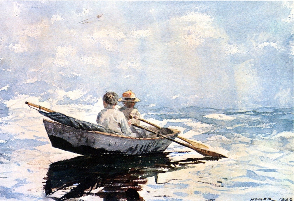 Winslow Homer A Rowboat - Canvas Print