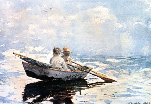 Winslow Homer A Rowboat - Canvas Print
