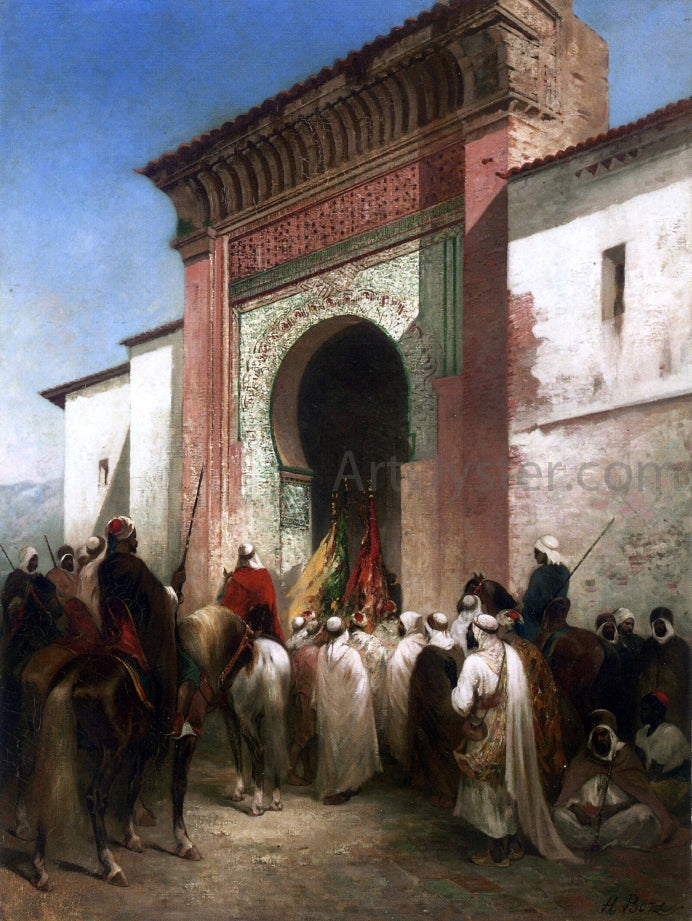 Honore Boze Royal Procession at the Gateway - Canvas Print