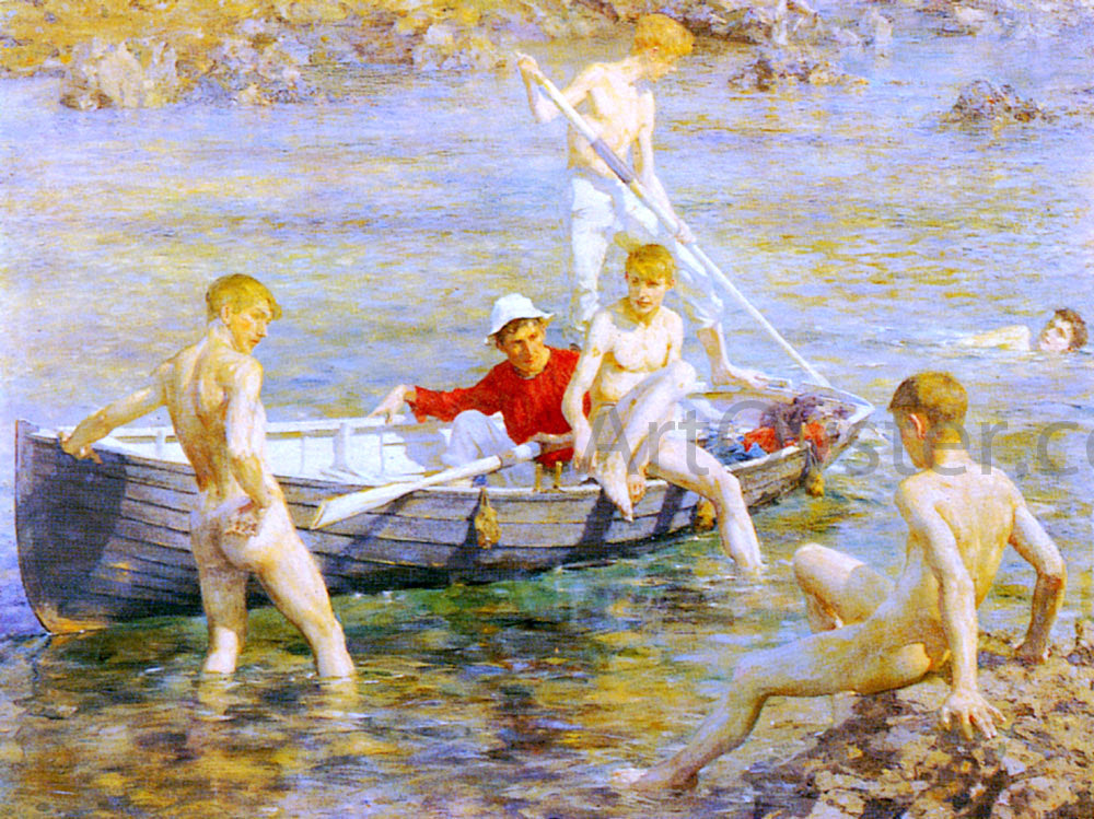 Henry Scott Tuke Ruby, Gold And Malachite - Canvas Print