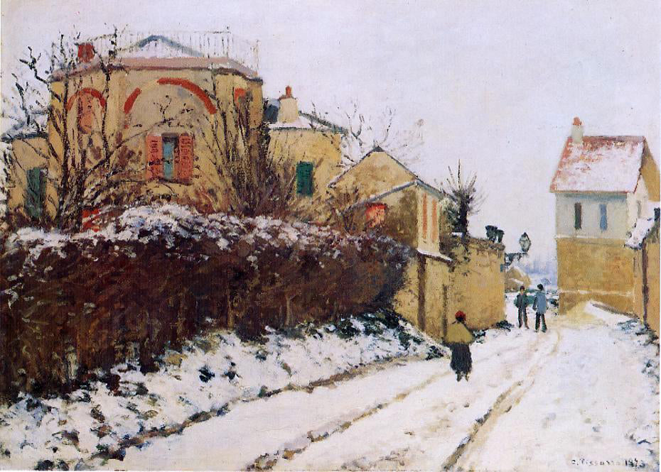 Camille Pissarro Rue de la Citadelle, Pontoise - Canvas Print