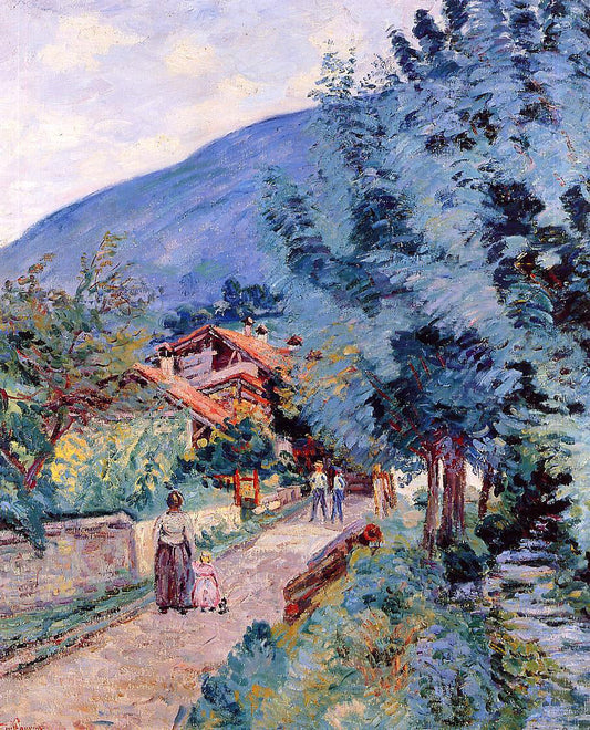 Armand Guillaumin Rue de la Scierie - Pontcharra - Canvas Print