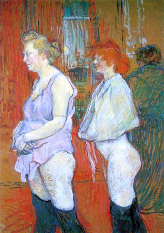 Henri De Toulouse-Lautrec Rue des Moulins - The Medical Inspection - Canvas Print
