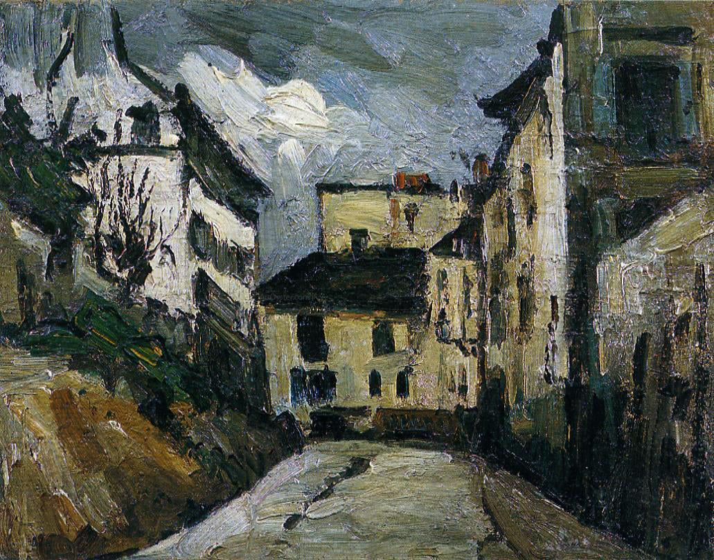 Paul Cezanne Rue des Saules, Montmartre - Canvas Print