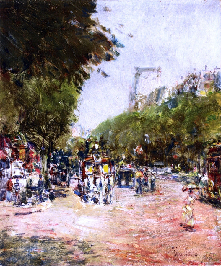 Frederick Childe Hassam Rue Madeleine, Place de l'Opera - Canvas Print