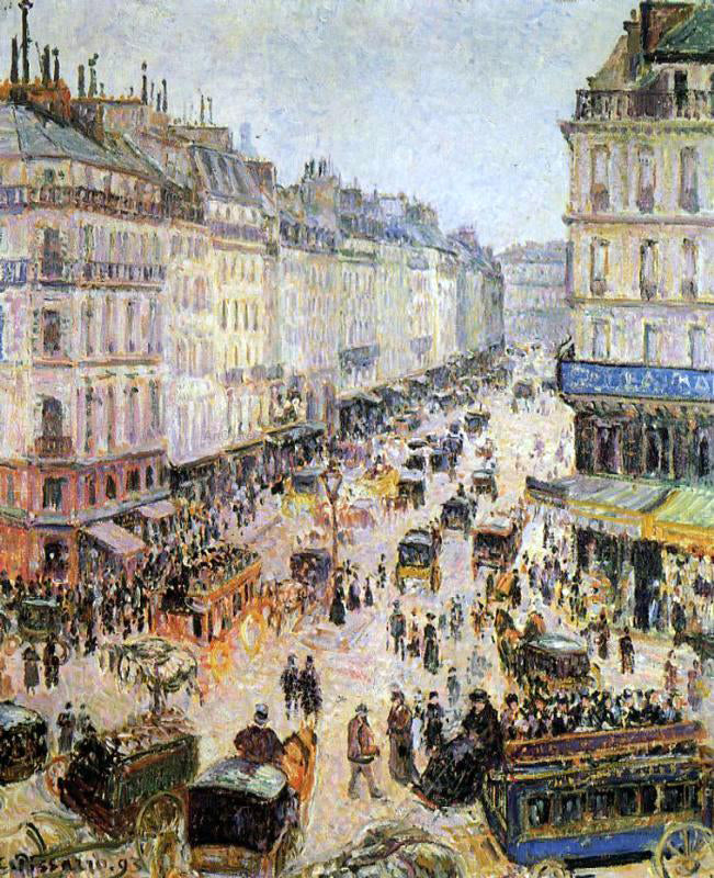 Camille Pissarro Rue Saint-Lazare - Canvas Print