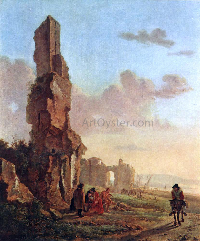Jan Both Ruins at the Sea - Canvas Print