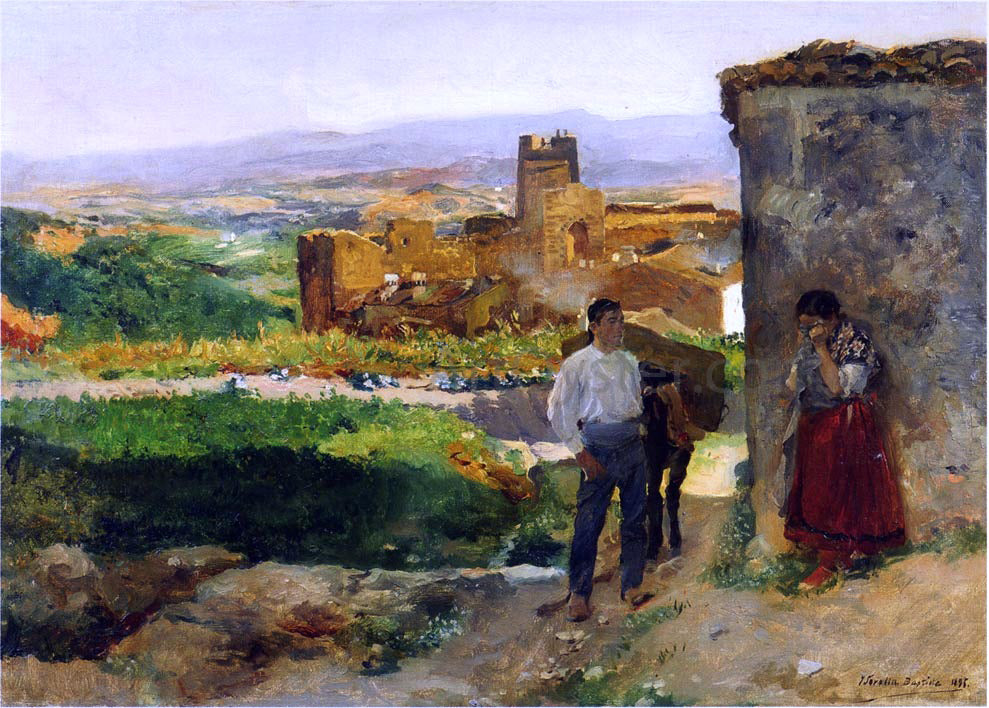 Joaquin Sorolla Y Bastida Ruins of Bunol - Canvas Print