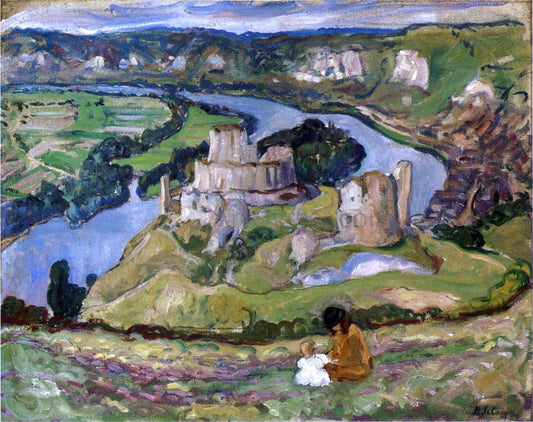 Henri Lebasque Ruins of Chateau Galliard at Andelys - Canvas Print
